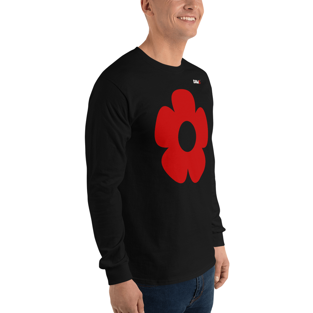 Camiseta Vera Redflower hombre manga larga color - Streetwear DAWS
