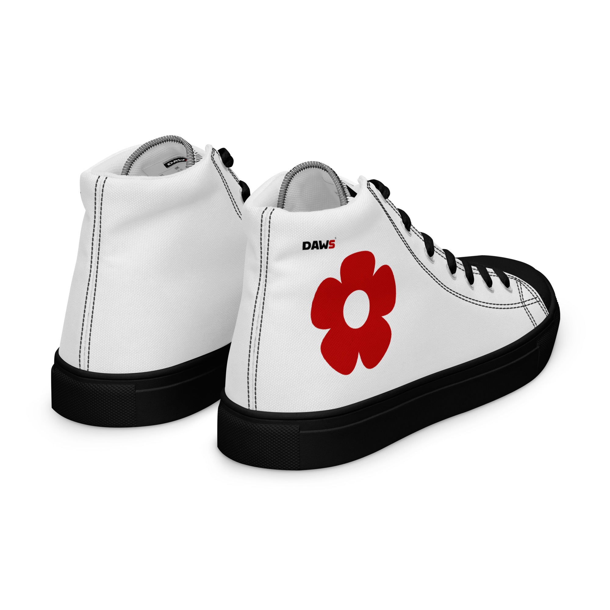 Zapatillas Vera Redflower Hombre | Blanco & Rojo & Negro color - Streetwear DAWS