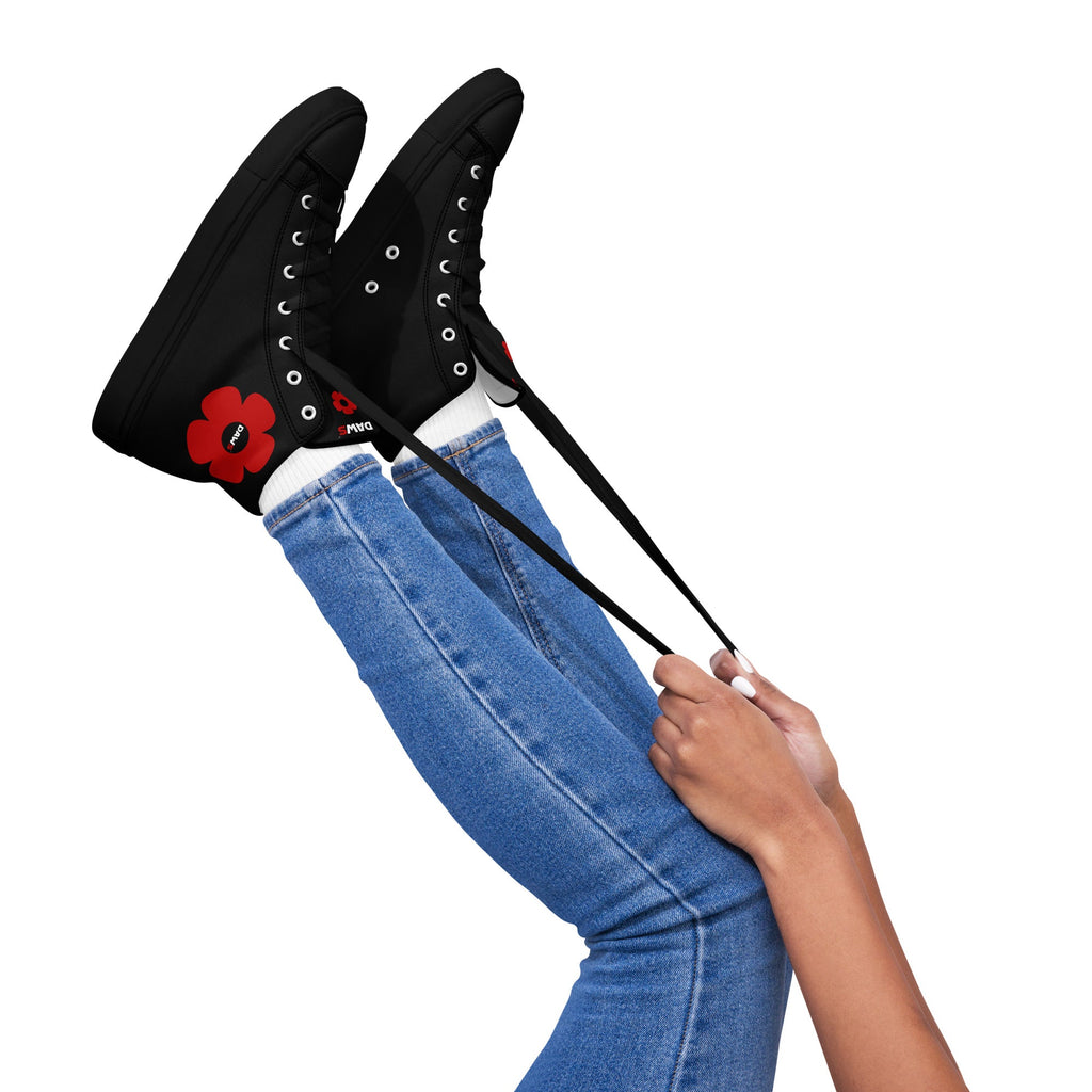 Zapatillas Vera Redflower Mujer | Negro & Rojo color - Streetwear DAWS