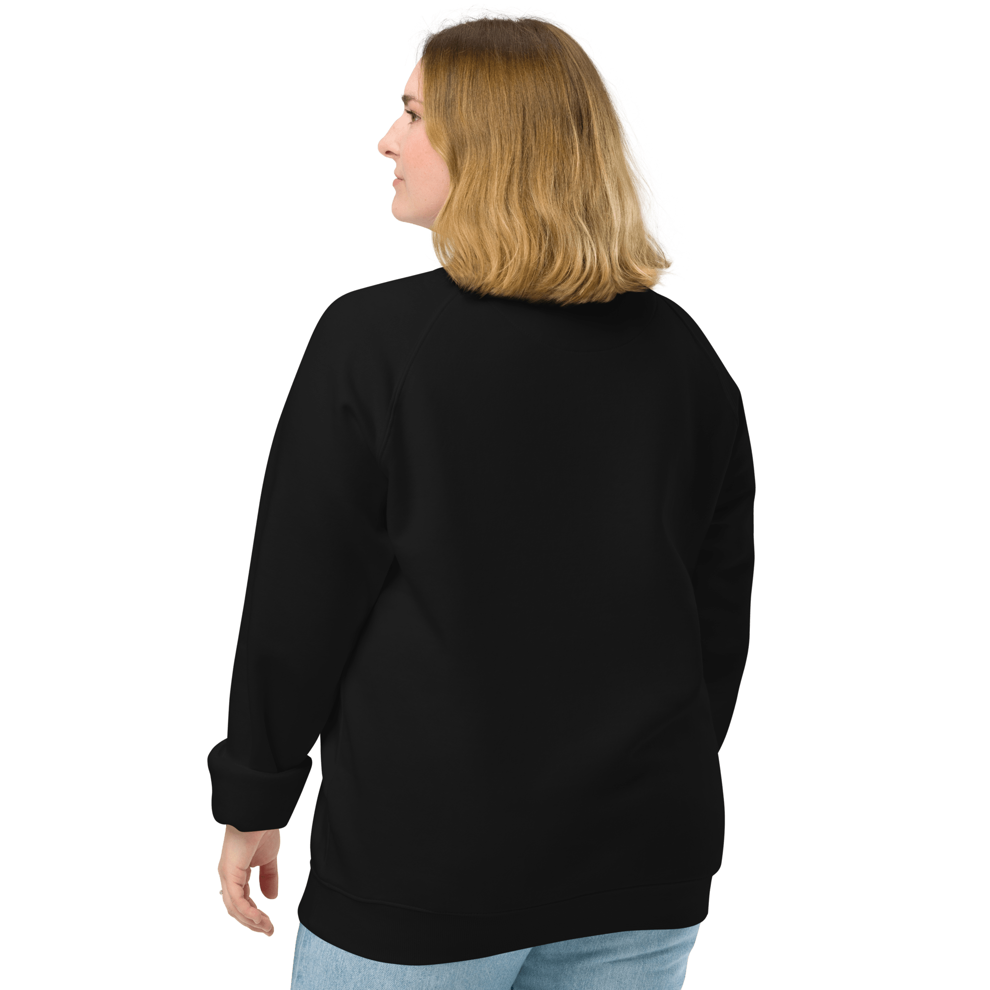 Sudadera Geometric orgánica raglán unisex color - Streetwear DAWS