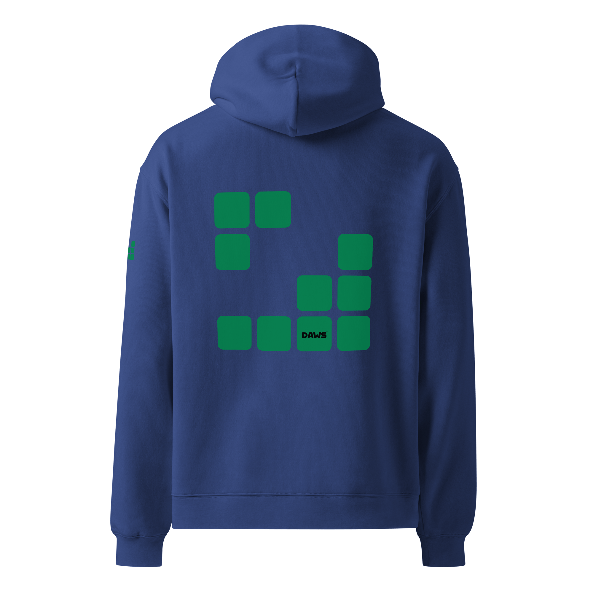 Sudadera Geometric Green oversize unisex color - Streetwear DAWS