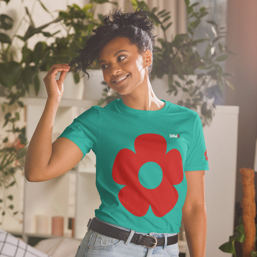 Camiseta Vera Redflower Esencial unisex color - Streetwear DAWS