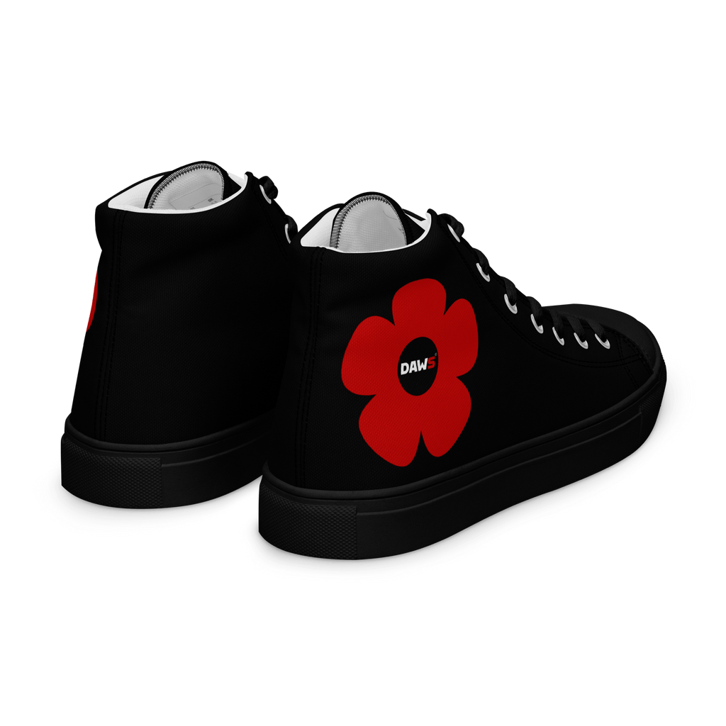 Zapatillas Vera Redflower Hombre | Negro & Rojo color - Streetwear DAWS