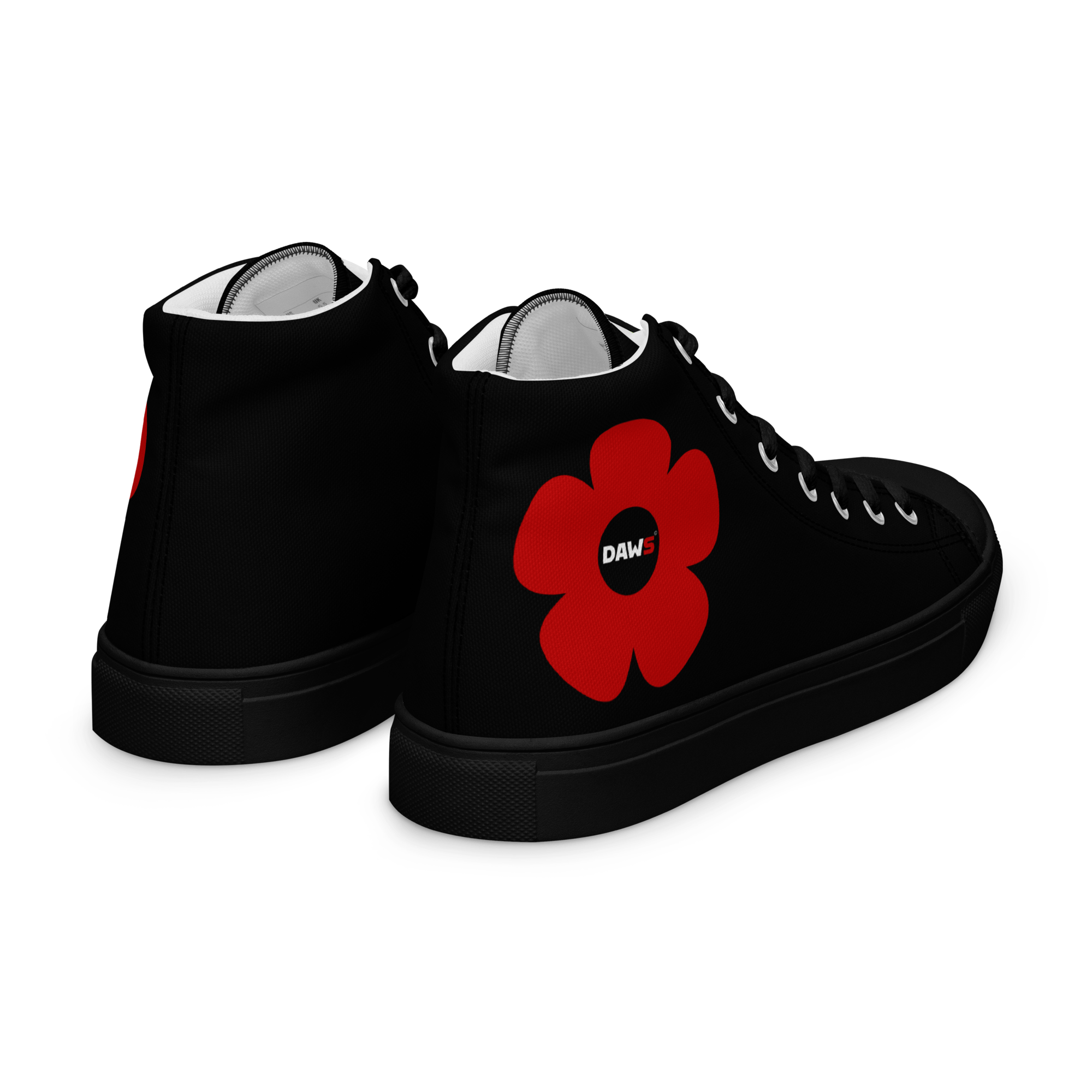 Zapatillas Vera Redflower Hombre | Negro & Rojo color - Streetwear DAWS