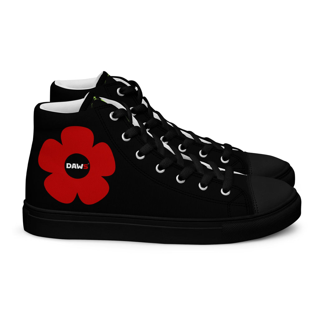 Zapatillas Vera Redflower Hombre | Negro & Rojo color - Streetwear DAWS