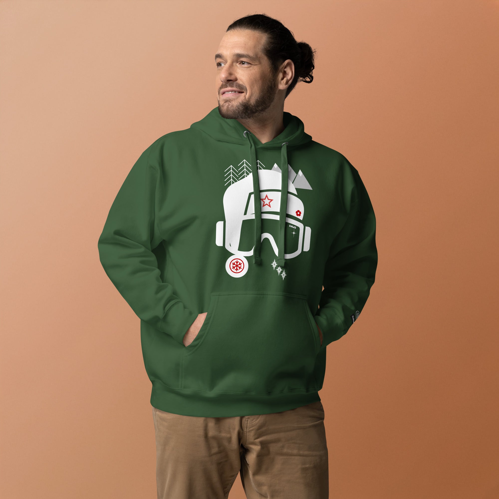 Sudadera Navidad DAWS con capucha unisex color - Streetwear DAWS