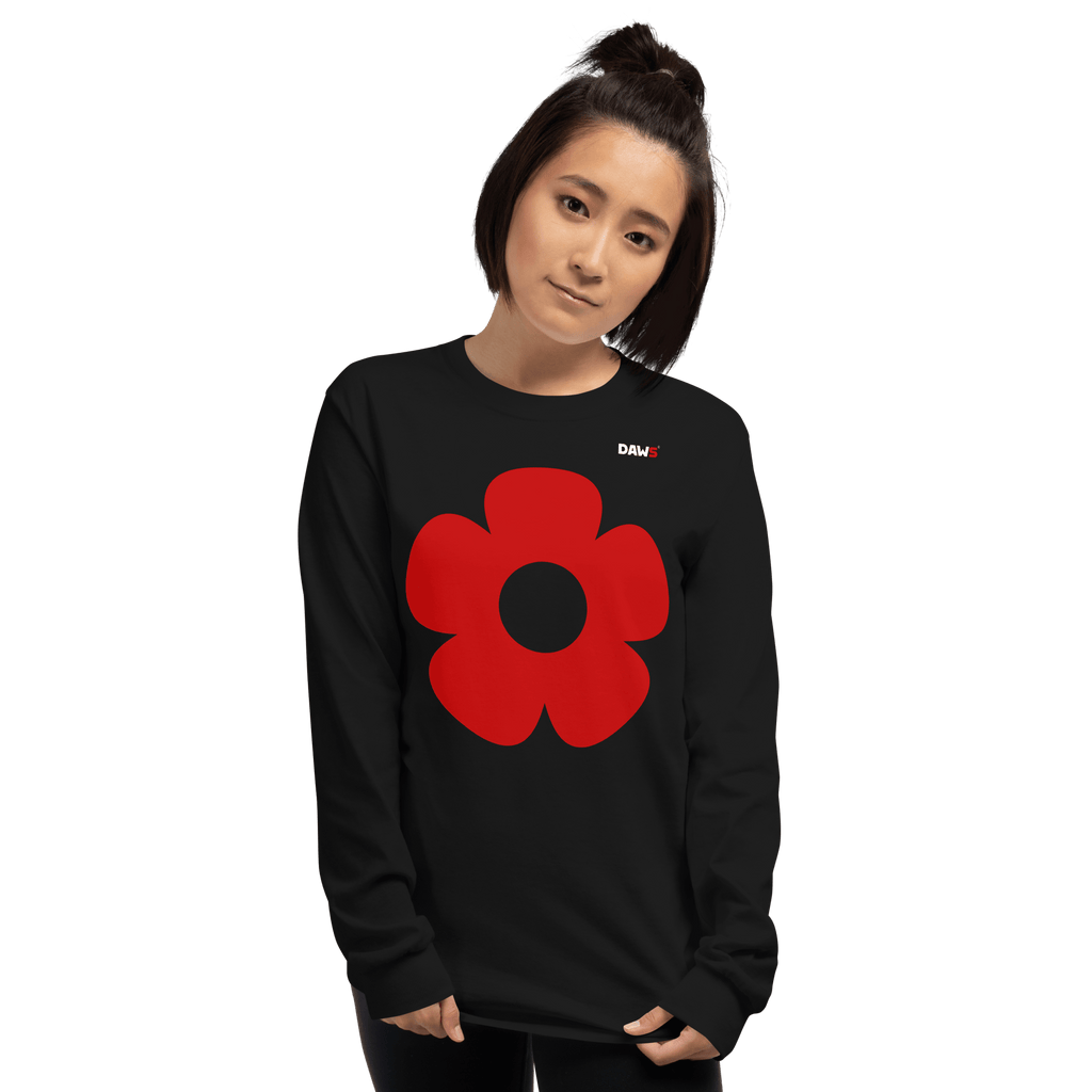 Camiseta Vera Redflower hombre manga larga color - Streetwear DAWS