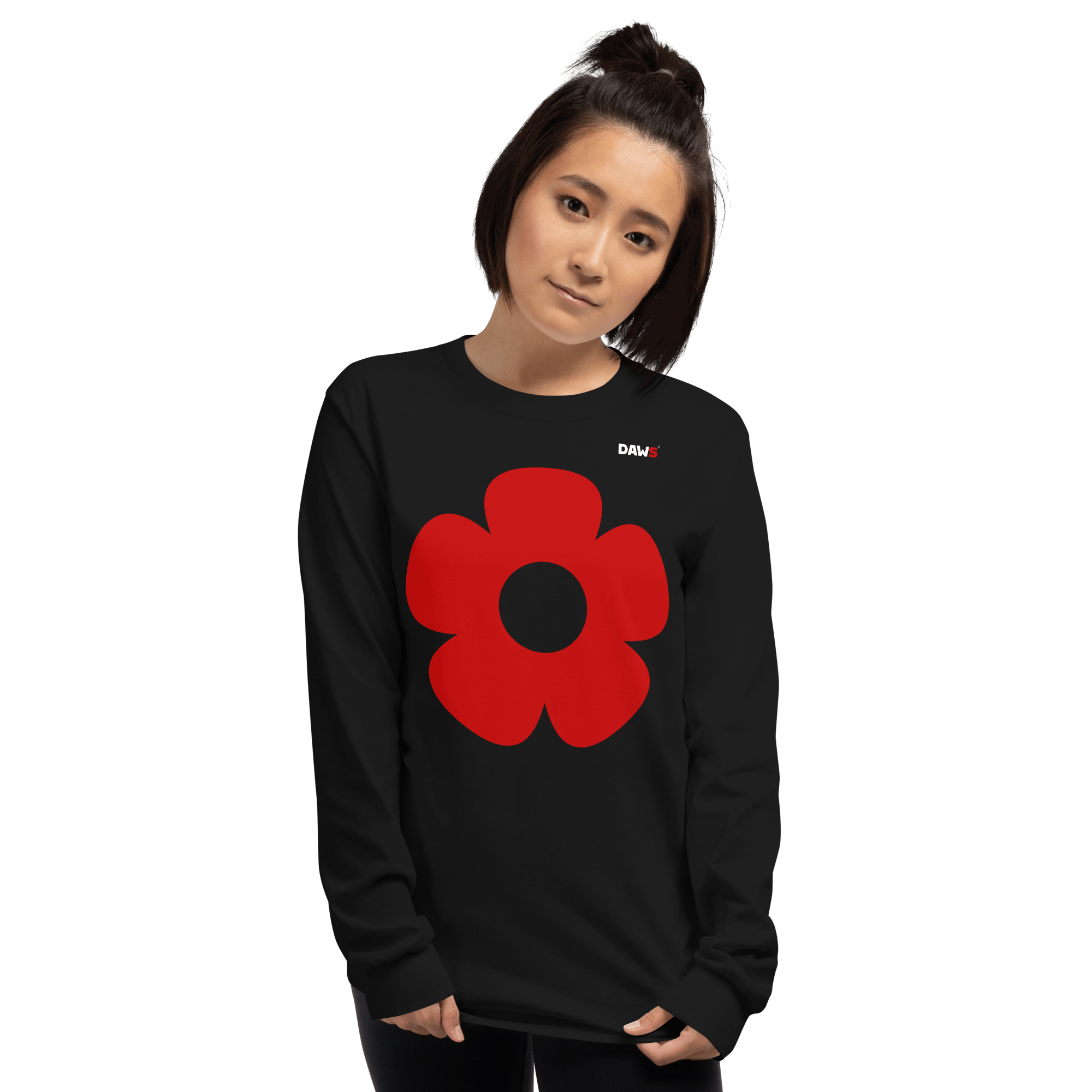 Camiseta Vera Redflower hombre manga larga color - Streetwear DAWS