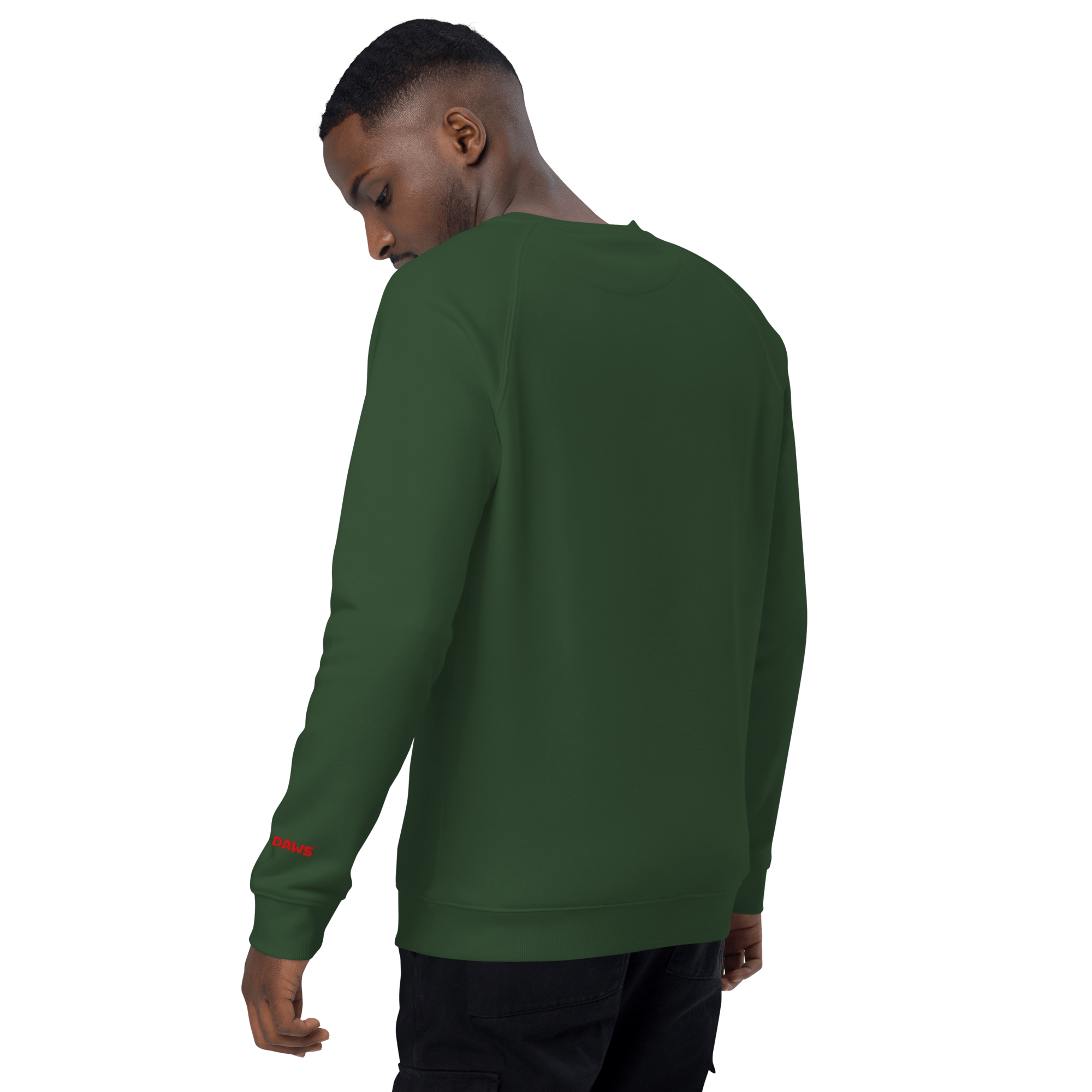 Sudadera Geometric orgánica raglán unisex color - Streetwear DAWS