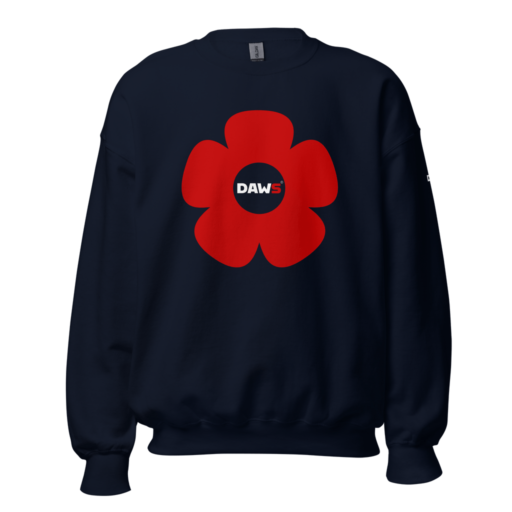 Sudadera Vera Redflower DAWS Basic unisex color - Streetwear DAWS