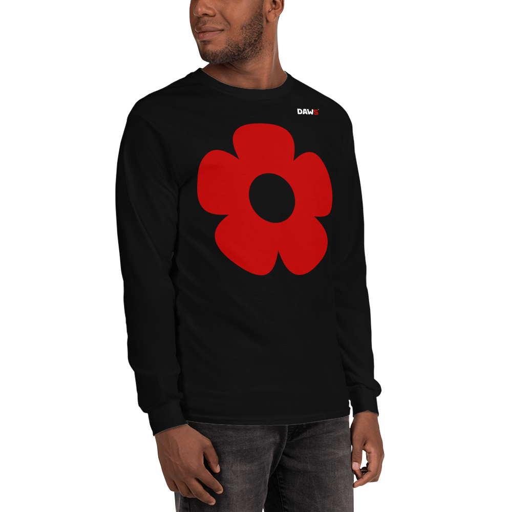 Camiseta Vera Redflower hombre manga larga color - Streetwear DAWS