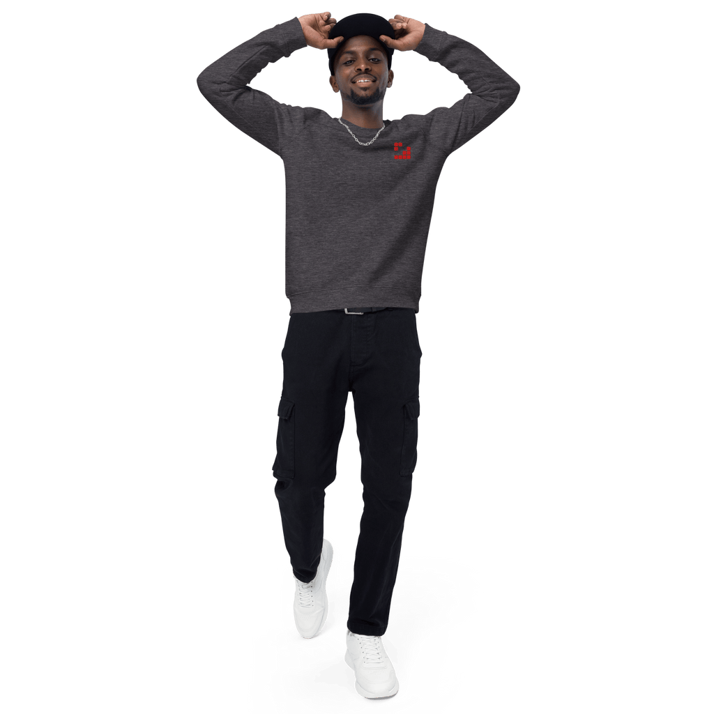 Sudadera Geometric orgánica raglán unisex color - Streetwear DAWS