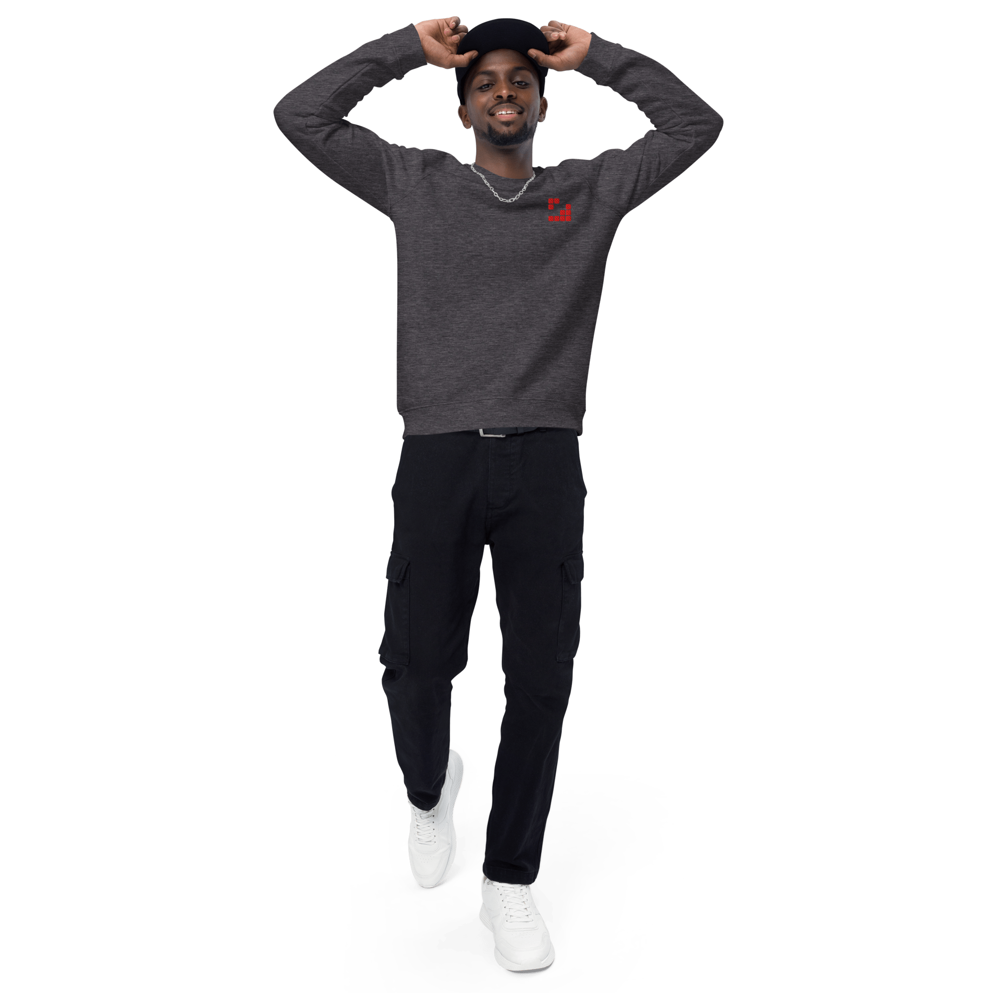 Sudadera Geometric orgánica raglán unisex color - Streetwear DAWS