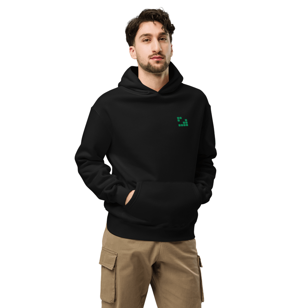 Sudadera Geometric Green oversize unisex color - Streetwear DAWS