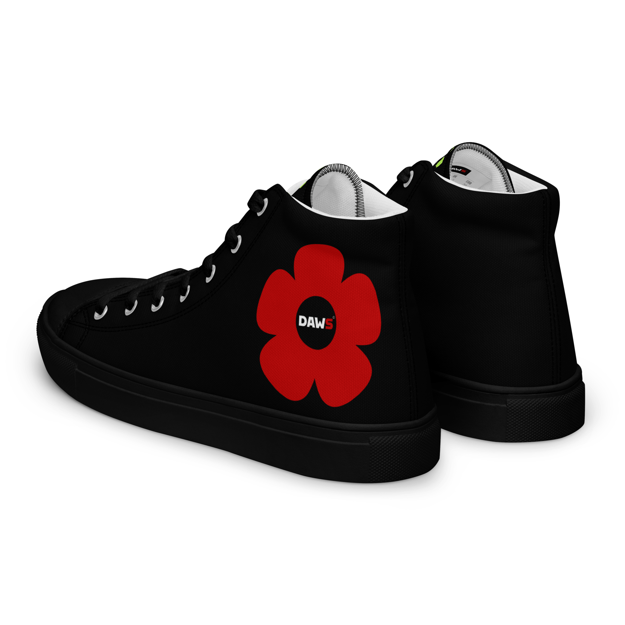 Zapatillas Vera Redflower Hombre | Negro & Rojo color - Streetwear DAWS