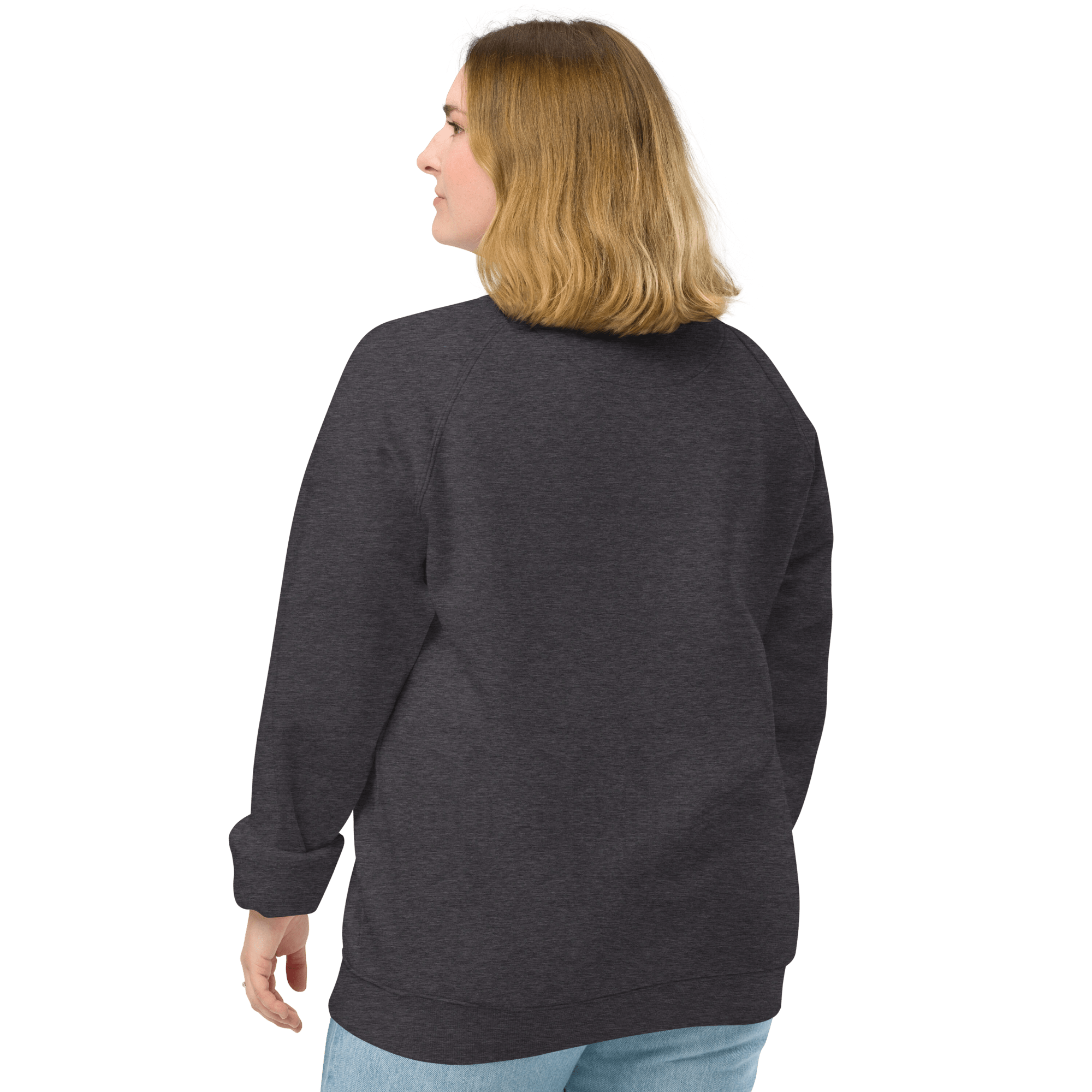 Sudadera Geometric orgánica raglán unisex color - Streetwear DAWS