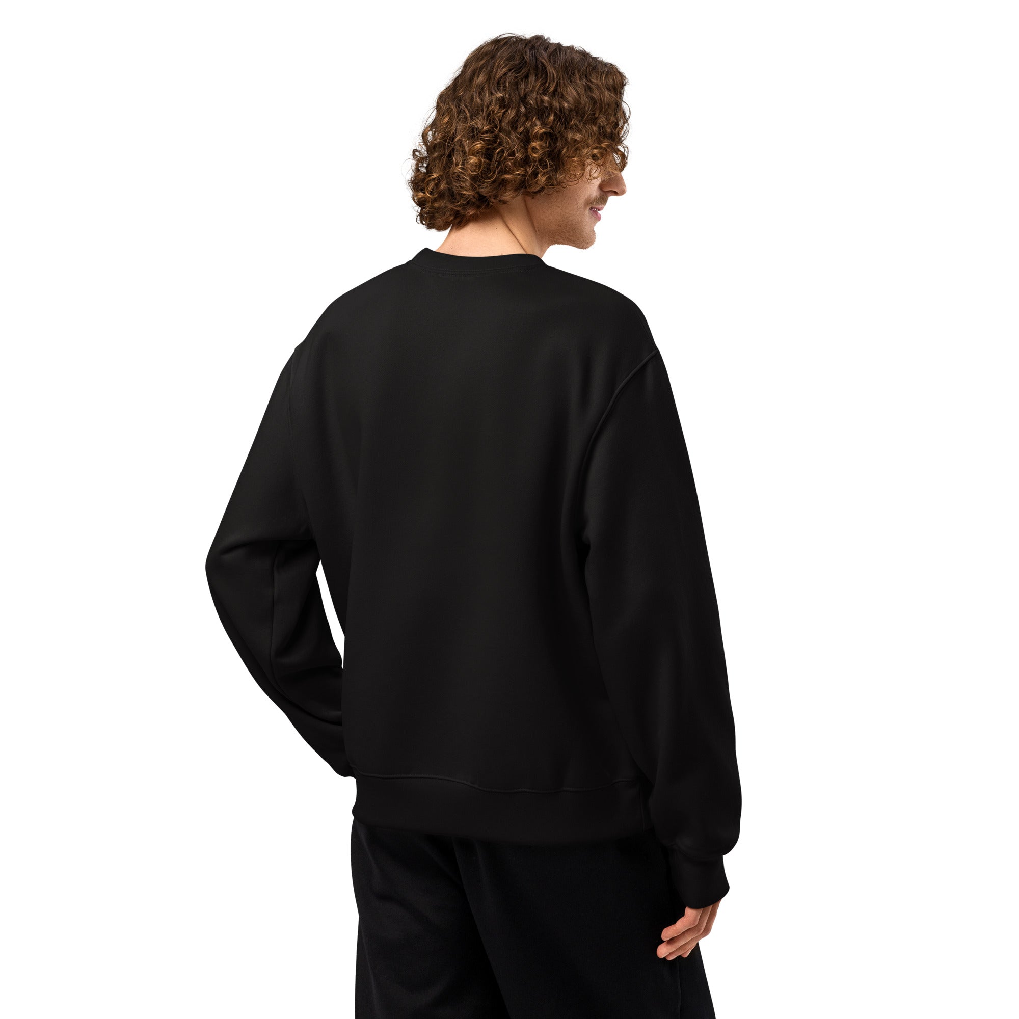 Sudadera Geometric gruesa oversize - Negra - Streetwear DAWS