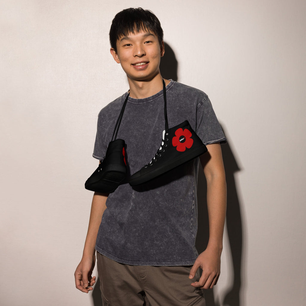 Zapatillas Vera Redflower Hombre | Negro & Rojo color - Streetwear DAWS