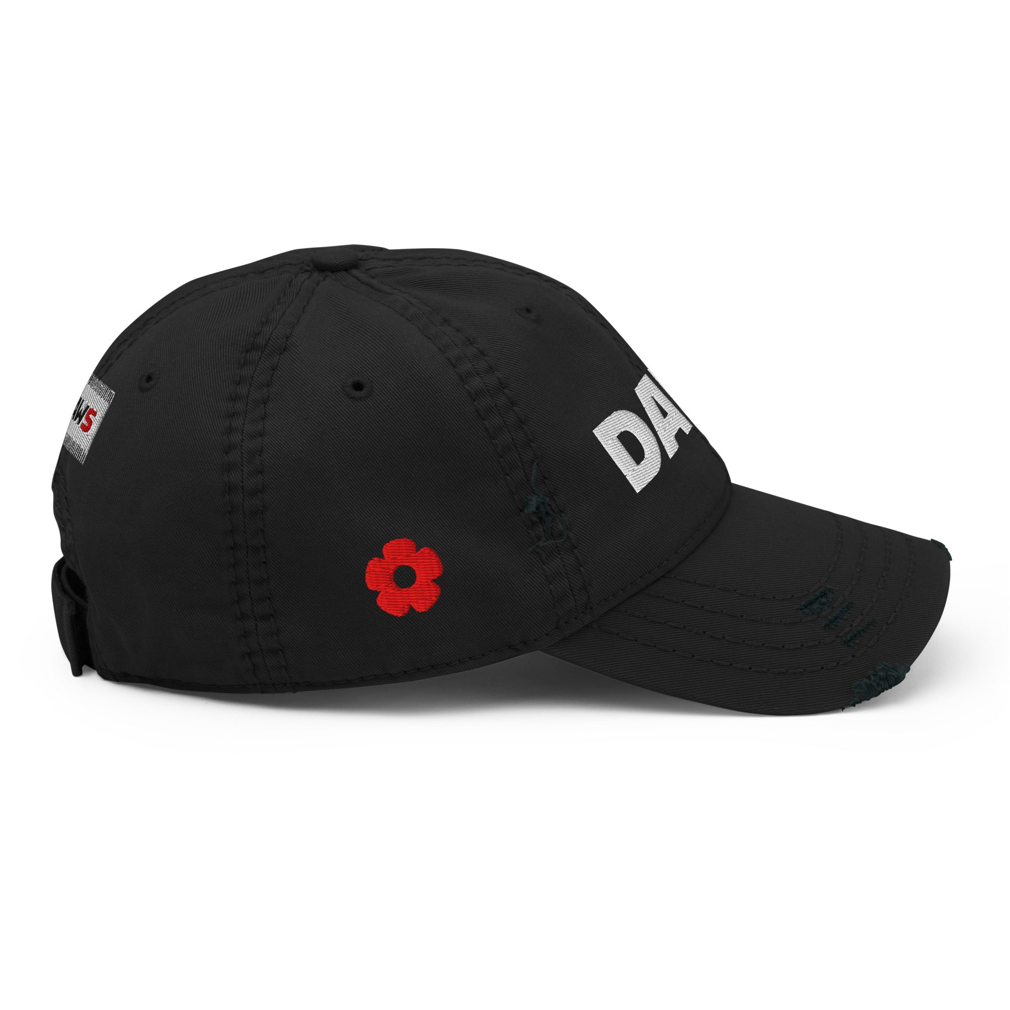 Gorra Three Vera Redflower DAWS desgastada color - Streetwear DAWS