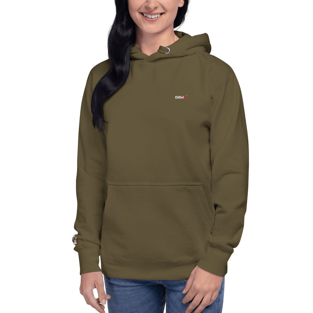 Sudadera DAWS Premium Bordada con capucha unisex color - Streetwear DAWS