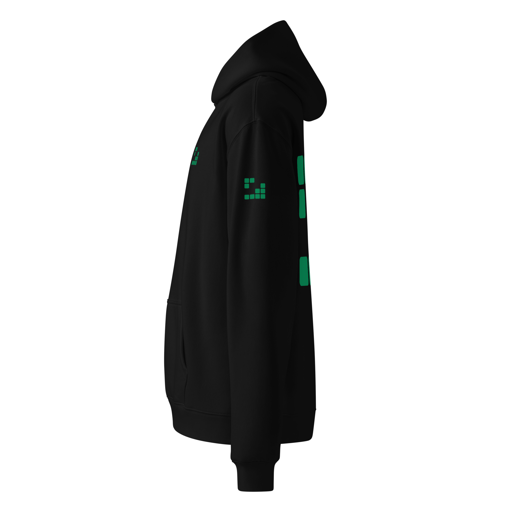 Sudadera Geometric Green oversize unisex color - Streetwear DAWS