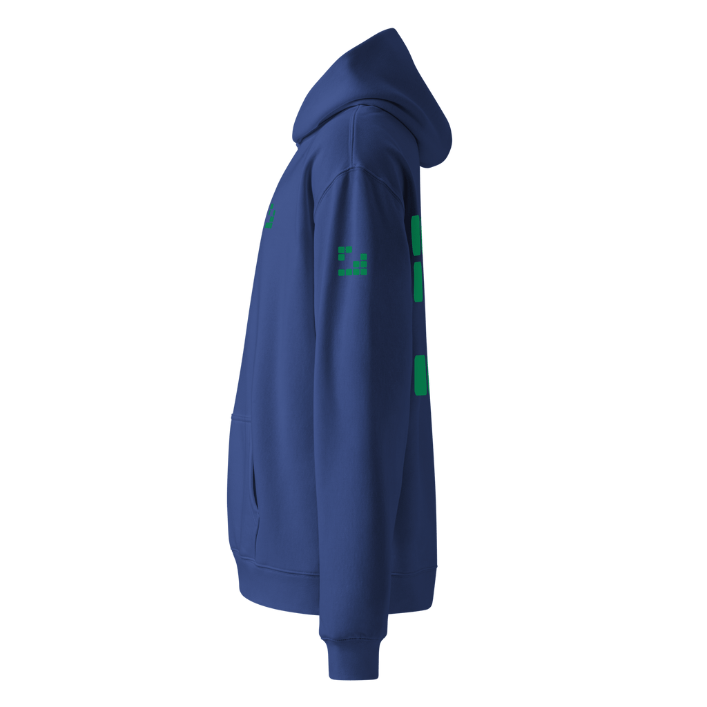 Sudadera Geometric Green oversize unisex color - Streetwear DAWS