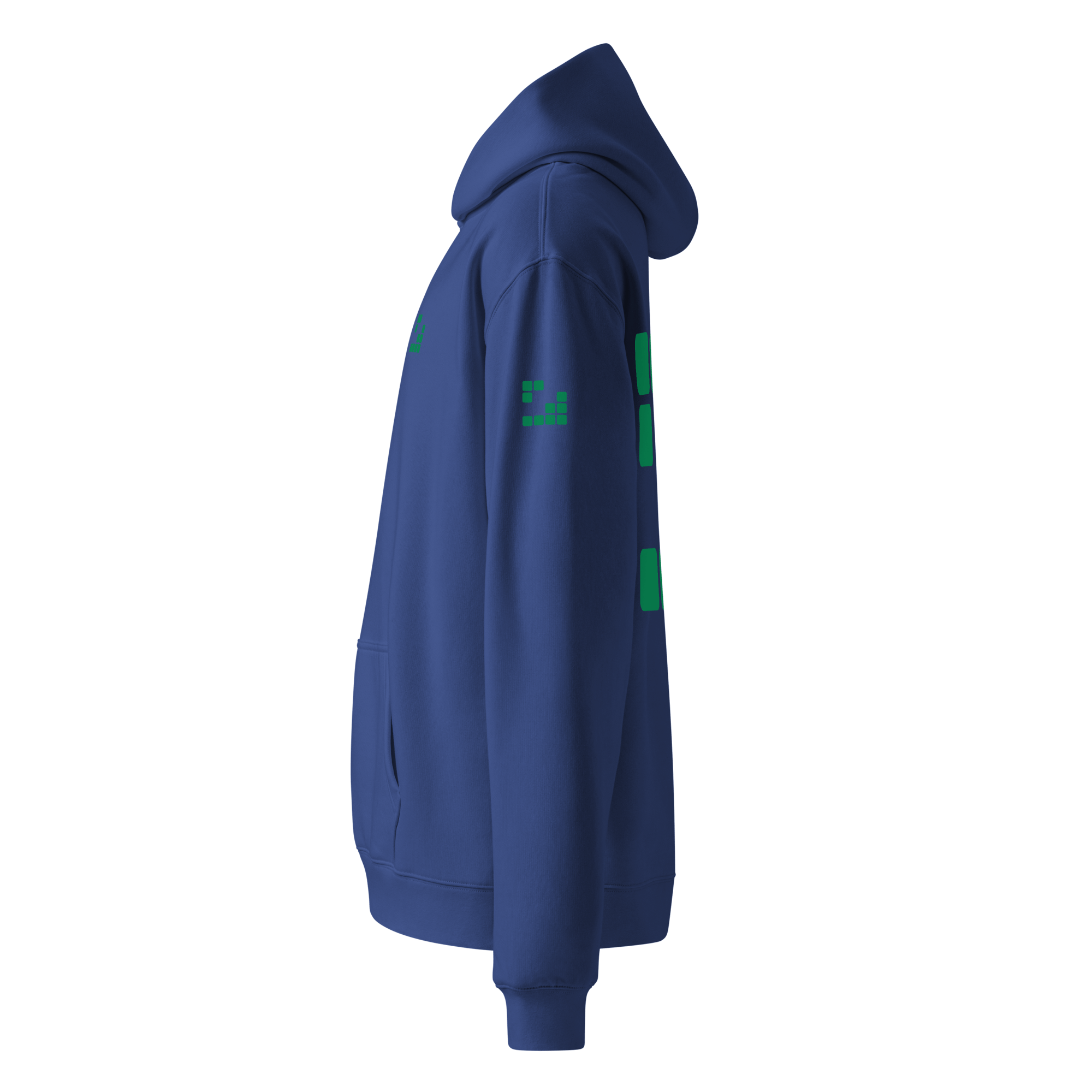 Sudadera Geometric Green oversize unisex color - Streetwear DAWS