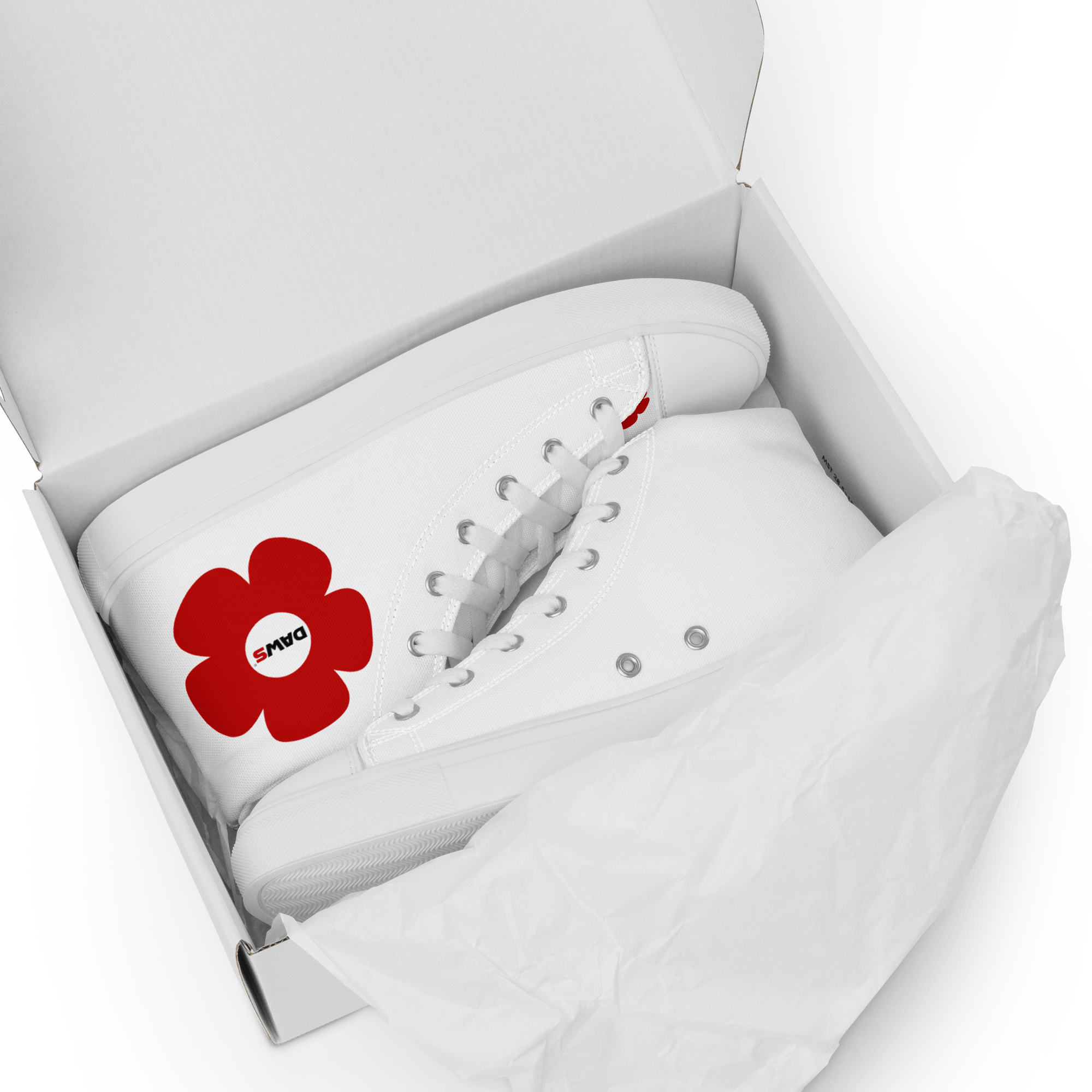 Zapatillas Vera Redflower Mujer | Blanco & Rojo color - Streetwear DAWS