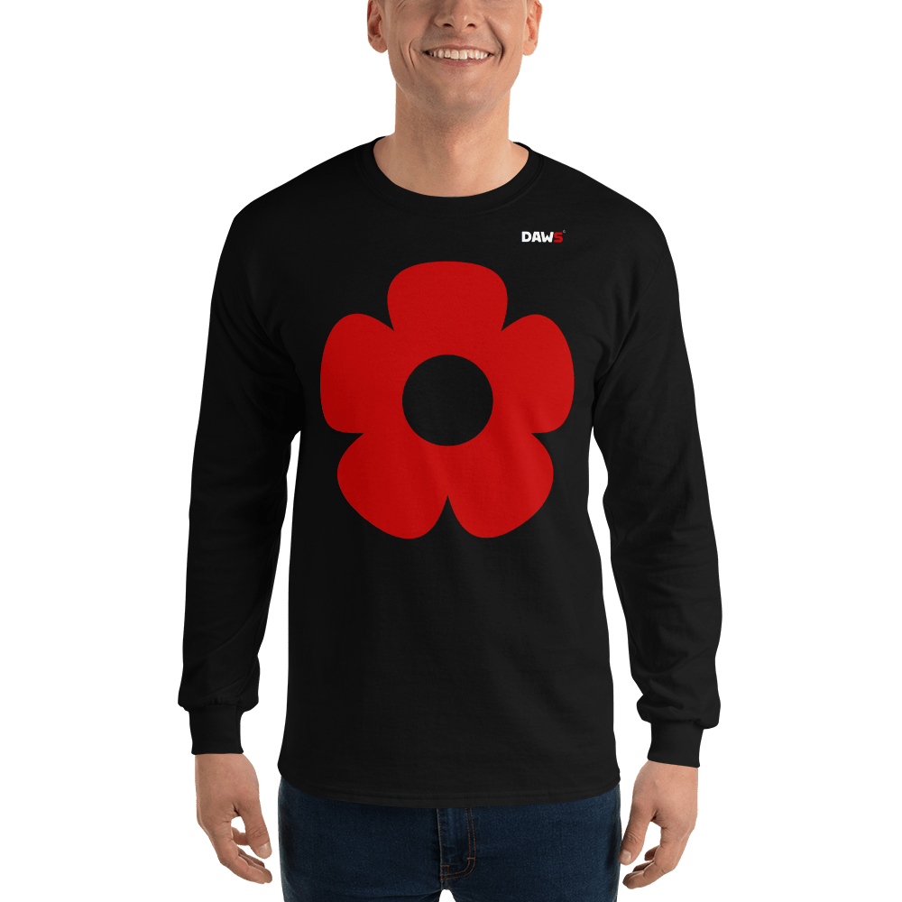 Camiseta Vera Redflower hombre manga larga color - Streetwear DAWS