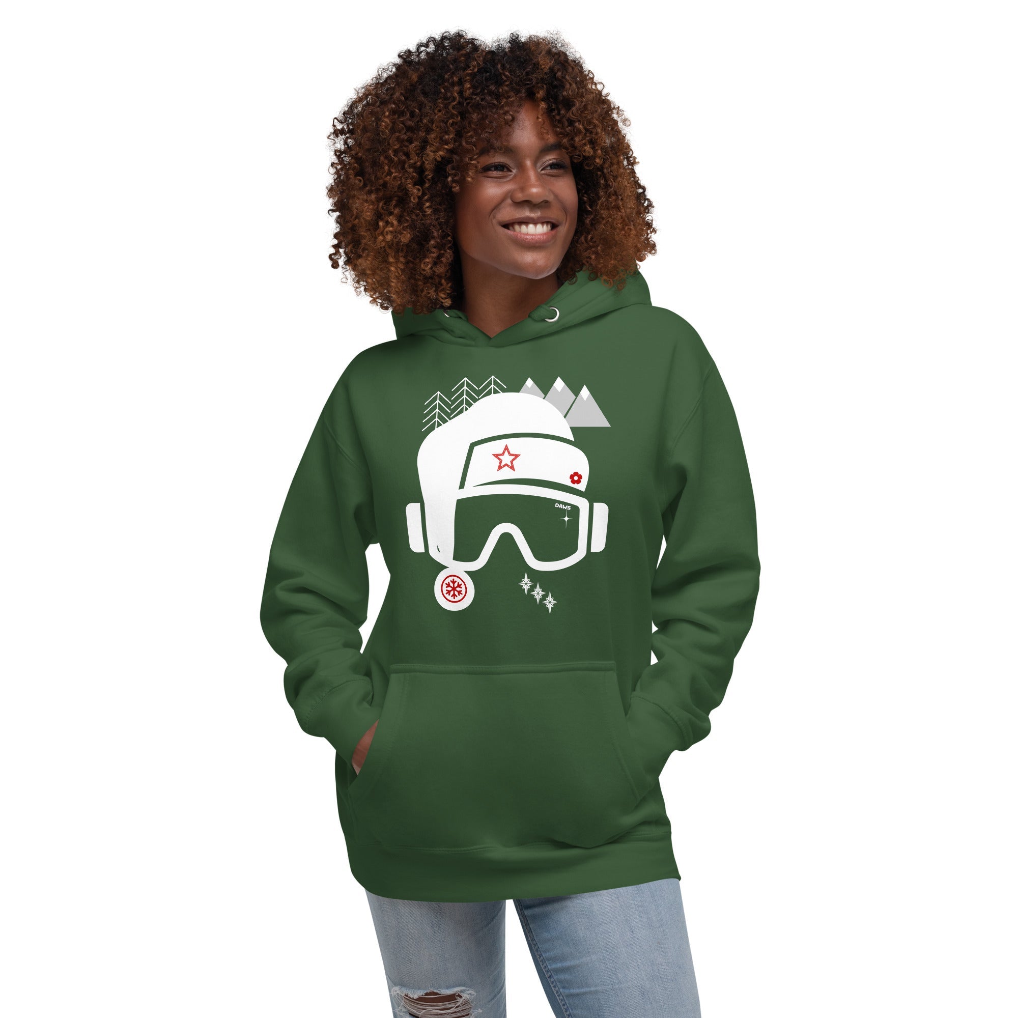 Sudadera Navidad DAWS con capucha unisex color - Streetwear DAWS