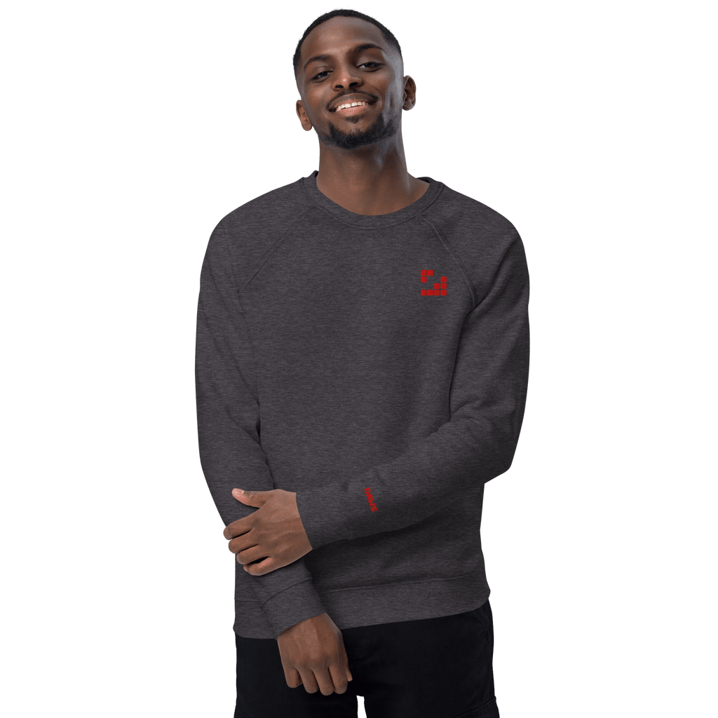 Sudadera Geometric orgánica raglán unisex color - Streetwear DAWS
