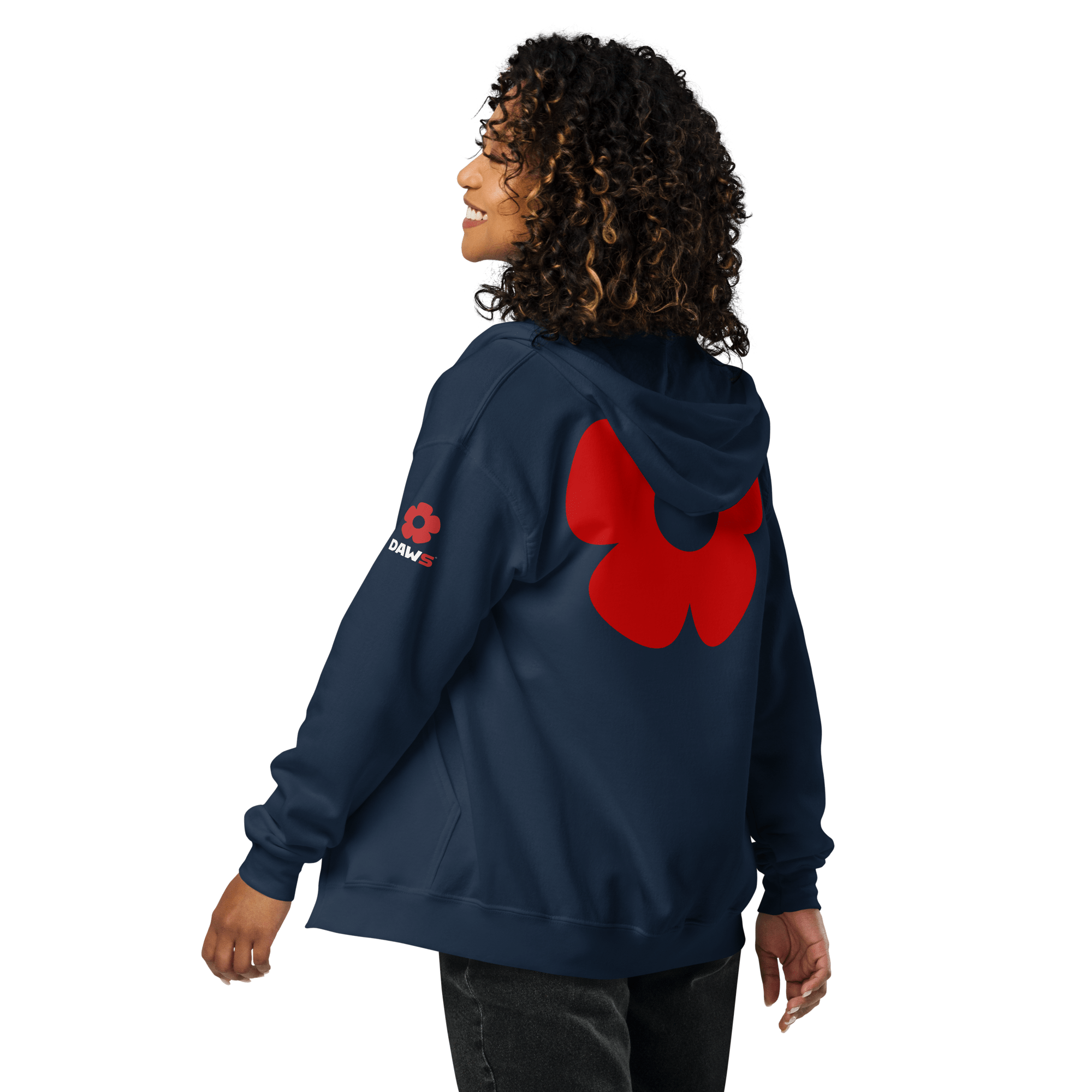 Sudadera Vera Redflower DAWS Open color - Streetwear DAWS