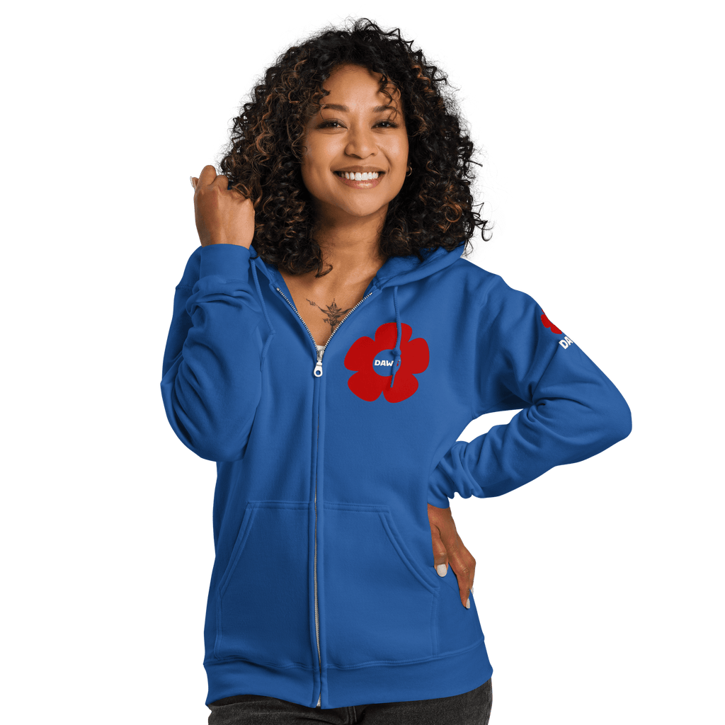 Sudadera Vera Redflower DAWS Open color - Streetwear DAWS