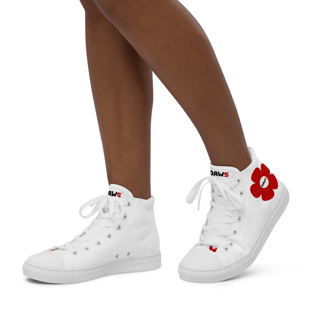 Zapatillas Vera Redflower Mujer | Blanco & Rojo color - Streetwear DAWS
