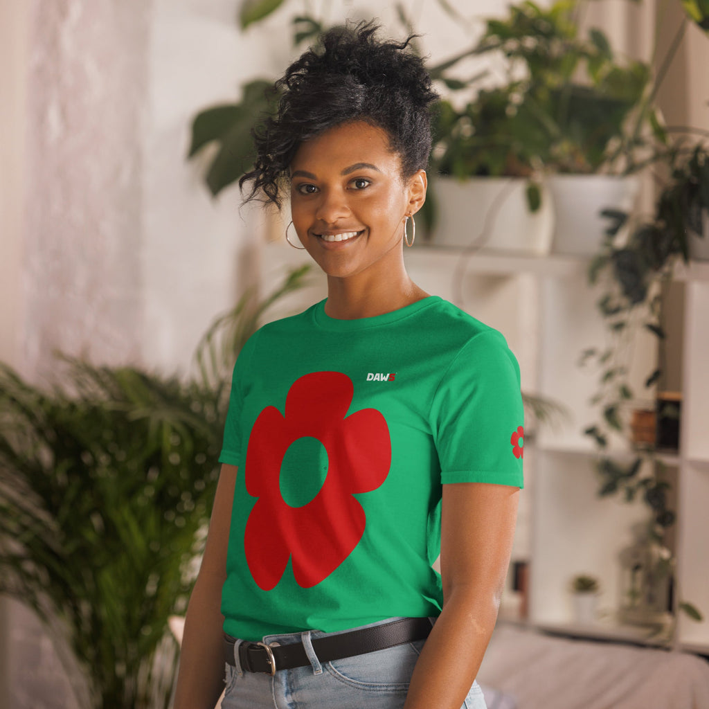 Camiseta Vera Redflower Esencial unisex color - Streetwear DAWS