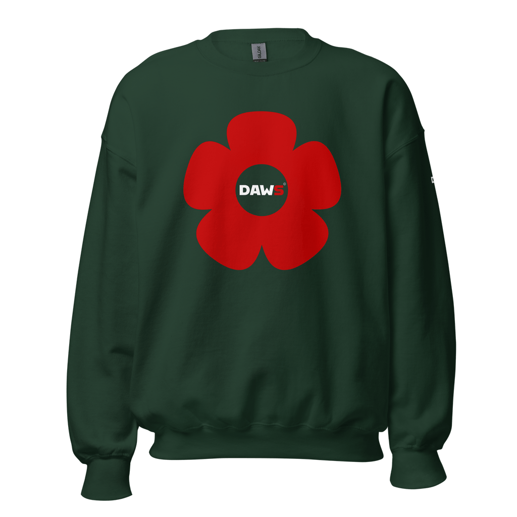 Sudadera Vera Redflower DAWS Basic unisex color - Streetwear DAWS