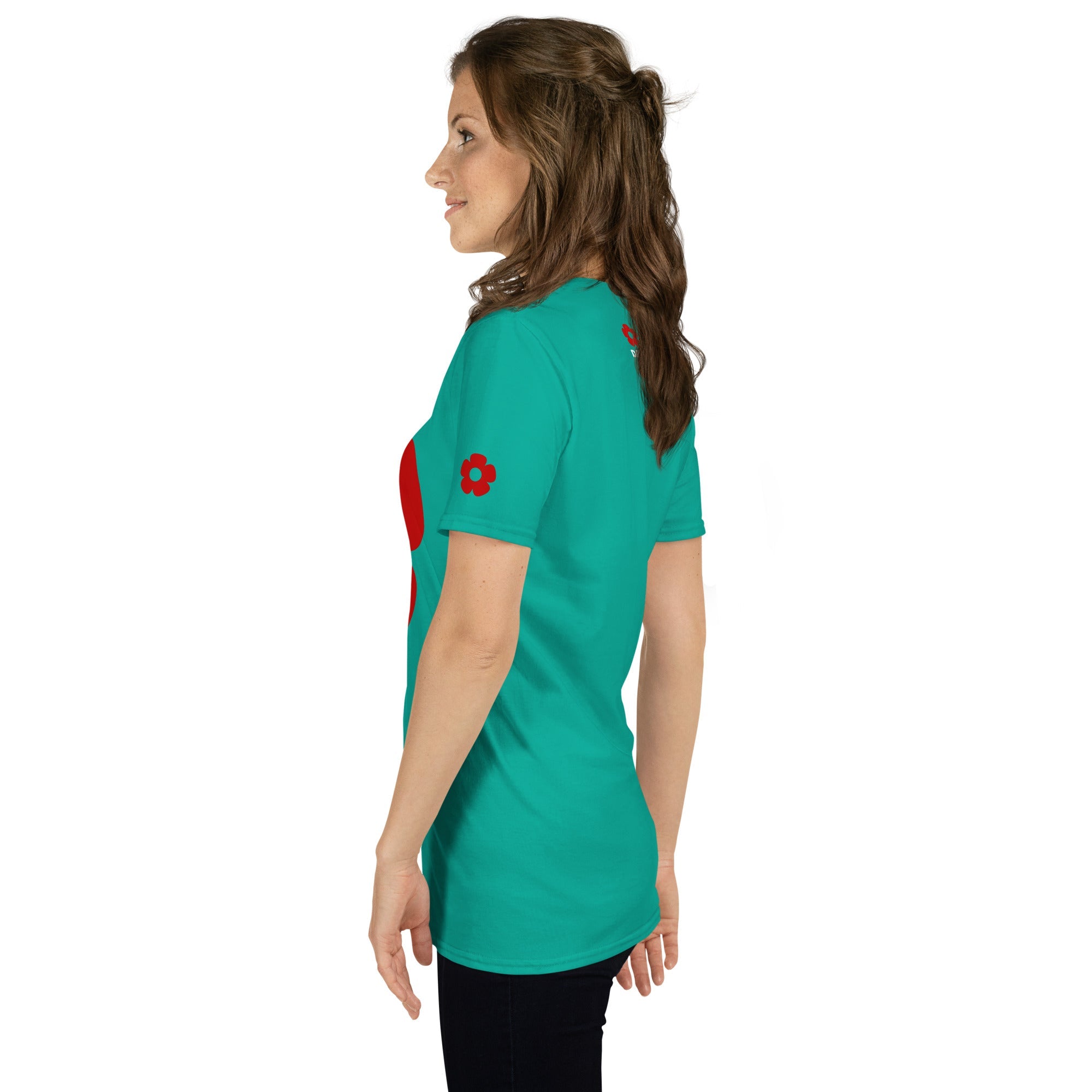 Camiseta Vera Redflower Softstyle unisex color - Streetwear DAWS