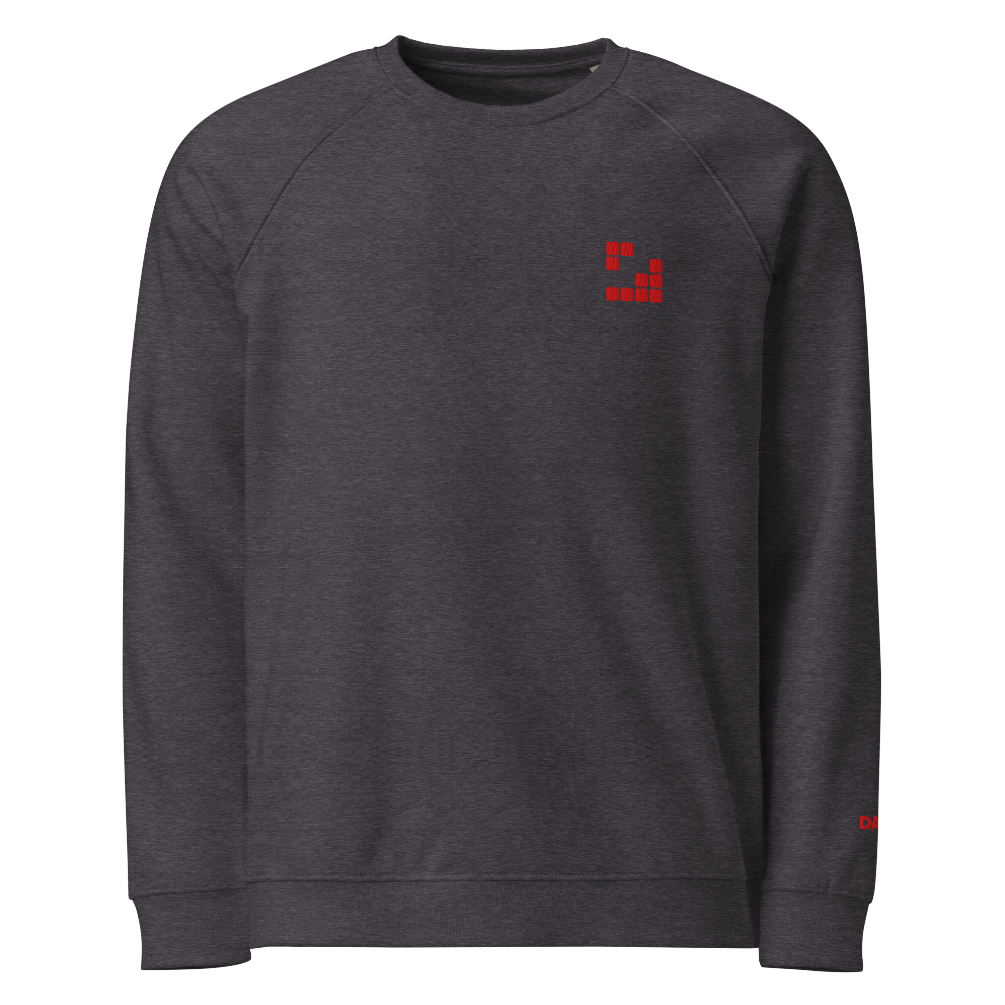 Sudadera Geometric orgánica raglán unisex color - Streetwear DAWS