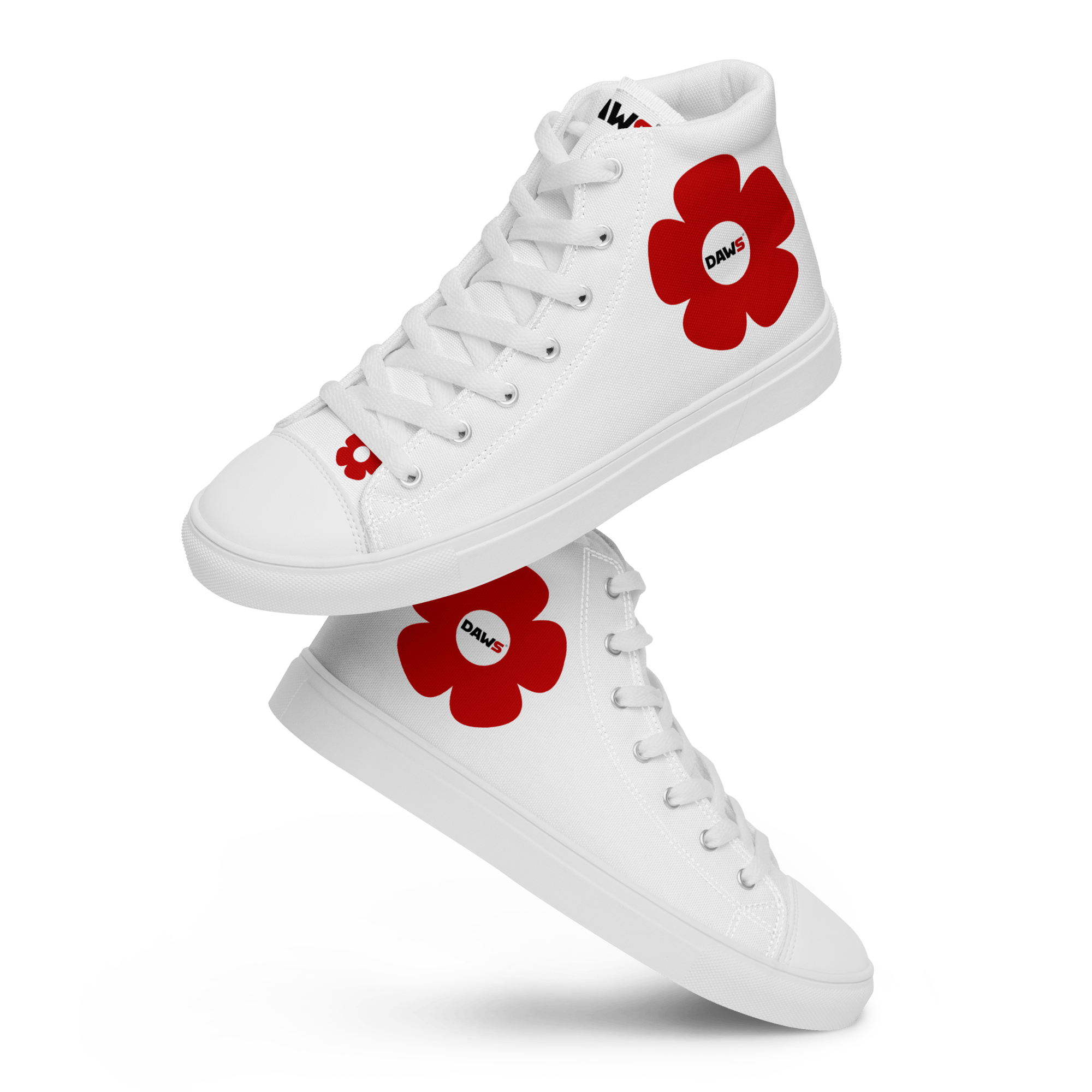 Zapatillas Vera Redflower Mujer | Blanco & Rojo color - Streetwear DAWS