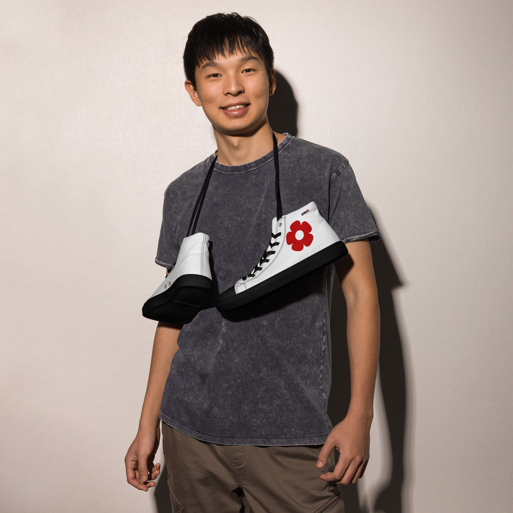 Zapatillas Vera Redflower Hombre | Blanco & Rojo & Negro color - Streetwear DAWS