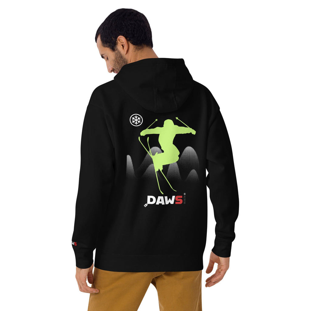 Sudadera Freerider Black Lime DAWS N2020 unisex color - Streetwear DAWS