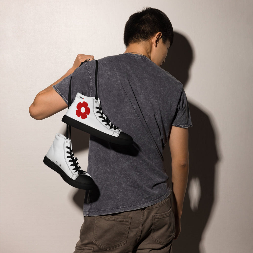 Zapatillas Vera Redflower Hombre | Blanco & Rojo & Negro color - Streetwear DAWS