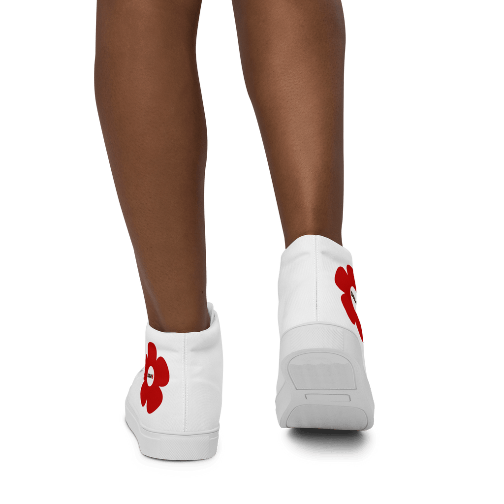 Zapatillas Vera Redflower Mujer | Blanco & Rojo color - Streetwear DAWS