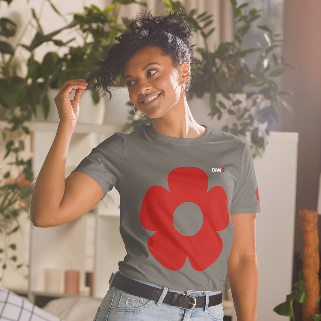 Camiseta Vera Redflower Esencial unisex color - Streetwear DAWS