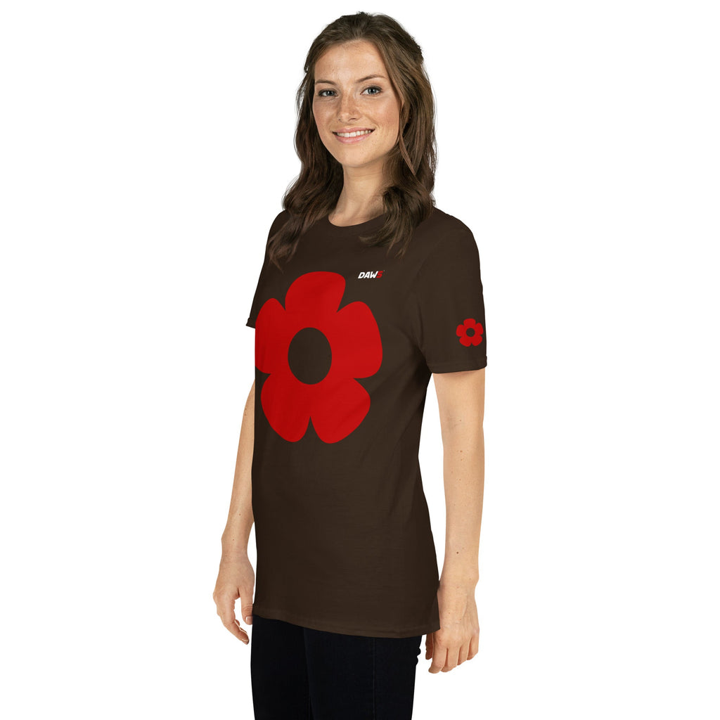 Camiseta Vera Redflower Softstyle unisex color - Streetwear DAWS