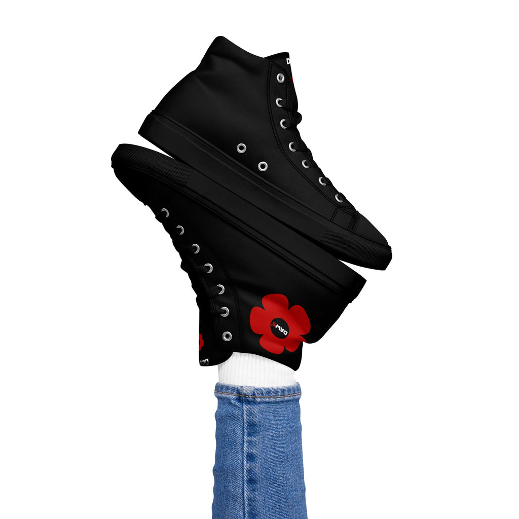 Zapatillas Vera Redflower Mujer | Negro & Rojo color - Streetwear DAWS