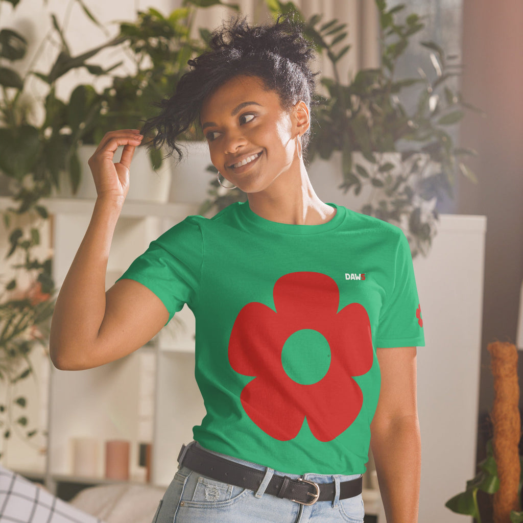 Camiseta Vera Redflower Esencial unisex color - Streetwear DAWS