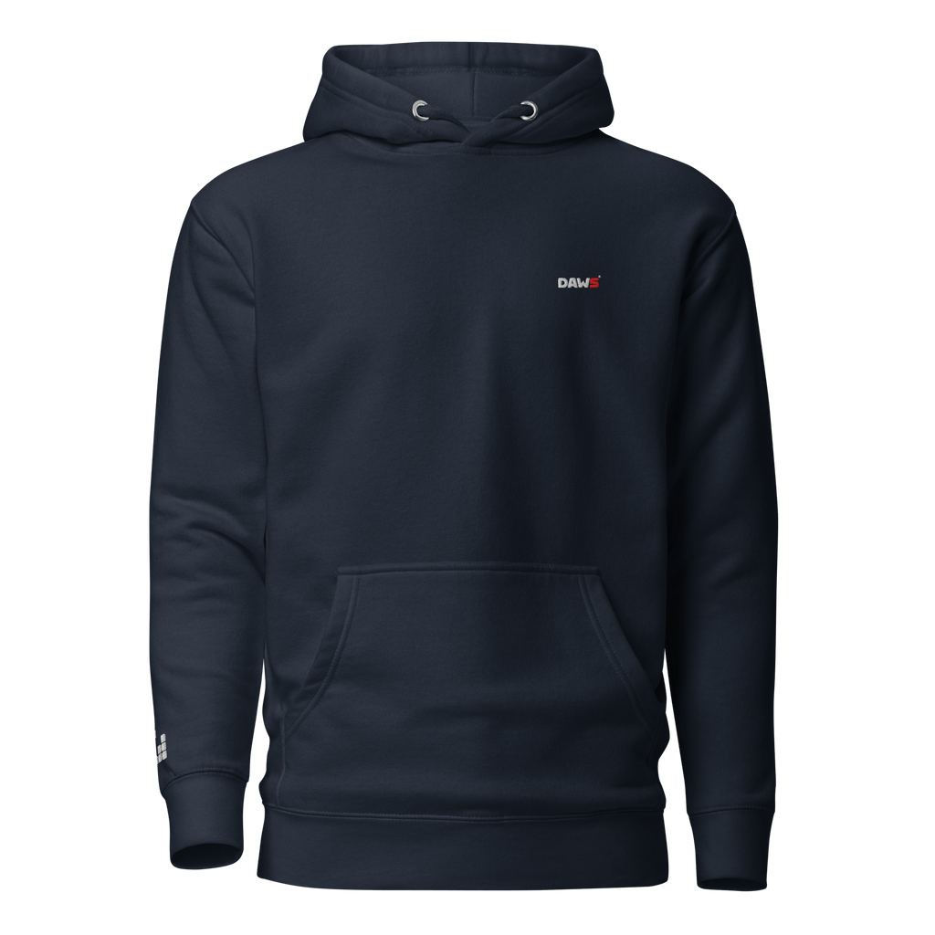 Sudadera DAWS Premium Bordada con capucha unisex color - Streetwear DAWS