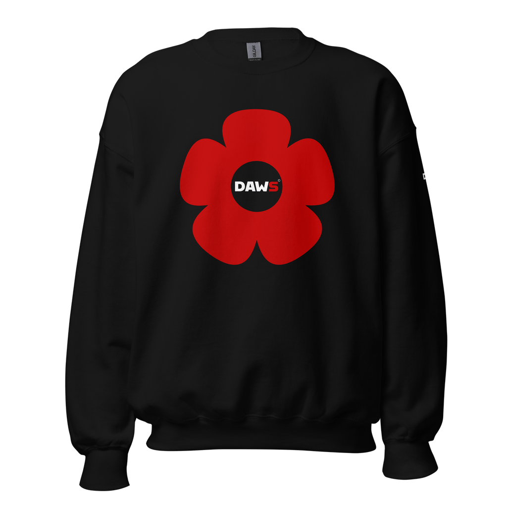 Sudadera Vera Redflower DAWS Basic unisex color - Streetwear DAWS