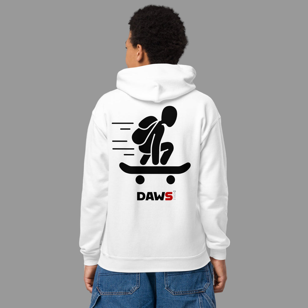 Sudadera Billy Skater N2012 Saul White unisex color - Streetwear DAWS